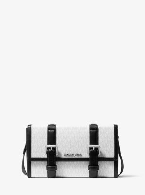 Cooper Signature Logo Trunk Crossbody Bag in BRIGHT WHT | Michael Kors