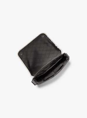 Cooper Suede and Sherpa Messenger Bag