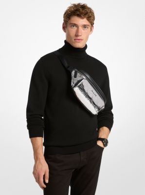 Cooper Medium Metallic Logo Debossed Utility Sling Pack