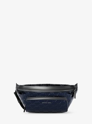 Cooper Medium Metallic Logo Debossed Utility Sling Pack