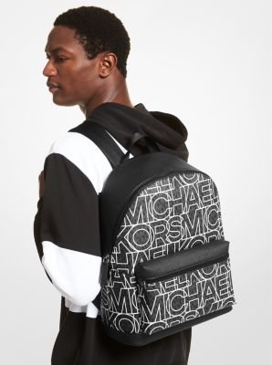 Michael Kors Men's Copper MK Logo Backpack Black
