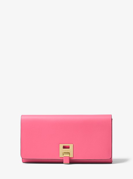 Bancroft Calf Leather Continental Wallet - FLAMINGO - 37H8GBNE2L