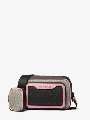 Cooper Color Block Signature Logo Camera Bag Michael Kors