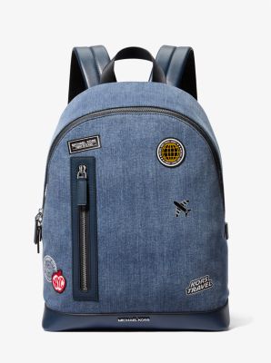 Cooper Slim Embellished Denim Commuter Backpack Michael Kors Canada