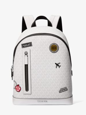 Mochila Cooper con adornos y logotipo de la marca para viaje in BLANCO BRILLANTE | Michael Kors
