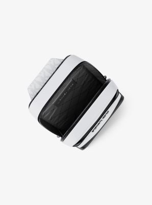 Riñonera bandolera Cooper mediana de piel granulada con logotipo exclusivo con monedero in BLANCO BRILLANTE | Michael Kors