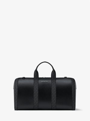 Bolso de viaje Cooper de piel granulada con logotipo exclusivo in NEGRO | Michael Kors
