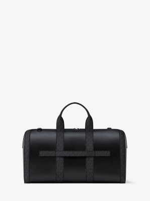 Bolso de viaje Cooper de piel granulada con logotipo exclusivo in NEGRO | Michael Kors