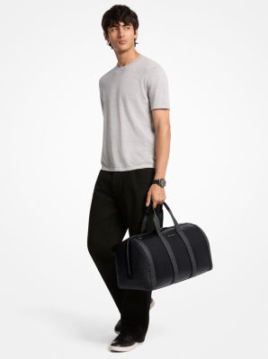 Bolso de viaje Cooper de piel granulada con logotipo exclusivo in NEGRO | Michael Kors