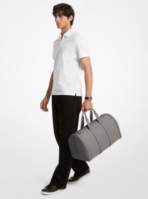 Bolso de viaje Cooper de piel granulada con logotipo exclusivo