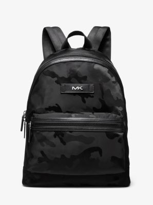 michael kors black camo backpack