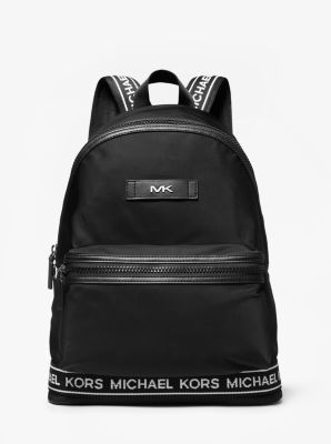Michael Kors Backpack 37s0mknb2c Blue Black Nylon Plaid Daypack Men