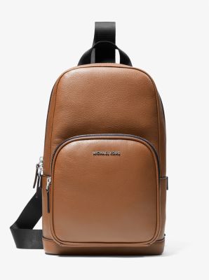 Michael Kors Unisex Cooper Pebbled Leather Commuter Slingpack Backpack