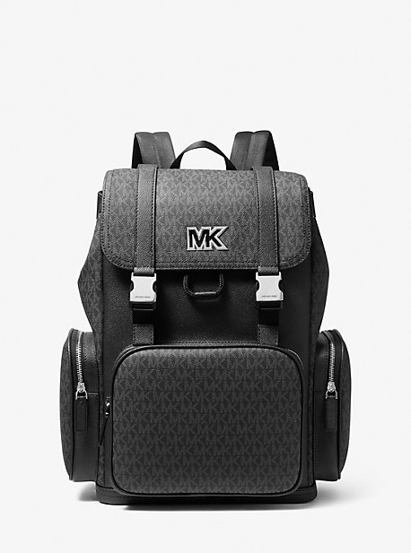 마이클 마이클 코어스 백팩 Michael Michael Kors Cooper Logo and Faux Leather Backpack,BLACK