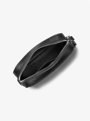 Cooper Logo Embossed Leather Flight Bag