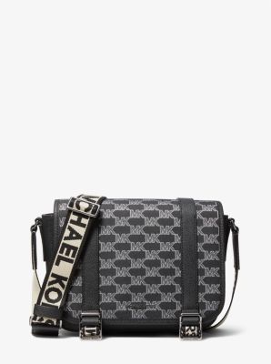 Cooper Medium Logo Jacquard Messenger Bag Michael Kors