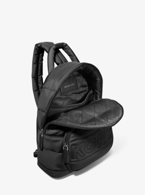 Michael Kors Outlet: Michael backpack in recycled nylon - Black