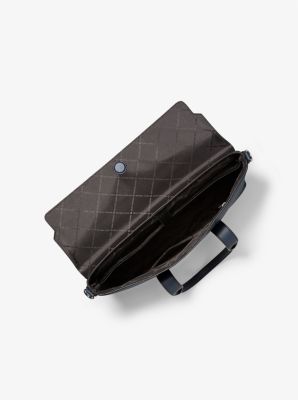 Malet&iacute;n Cooper de piel granulada in AZUL MARINO | Michael Kors