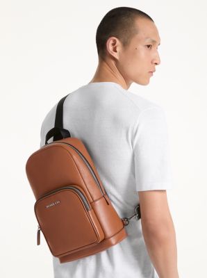 Cooper Pebbled Leather Sling Pack