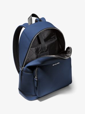 Cooper Pebbled Leather Commuter Backpack in NAVY - Sale | Michael