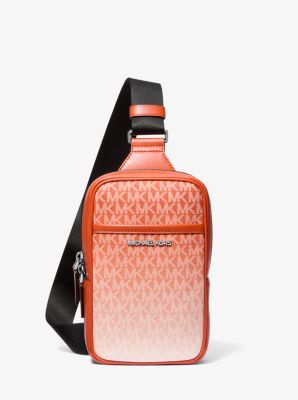 Cooper Medium Ombr&eacute; Logo Sling Pack in RED CLAY | Michael Kors