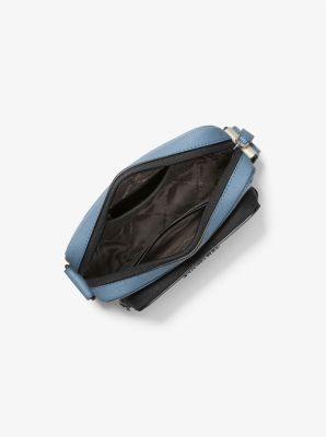 Cooper Logo Jacquard Camera Bag in DENIM | Michael Kors