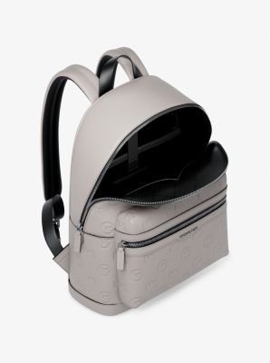 Cooper Medium Logo Debossed Dome Backpack in PEARL GREY | Michael Kors