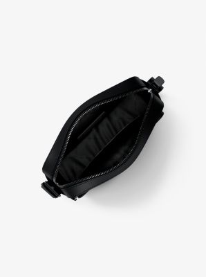 Cooper Pebbled Leather Flight Bag in BLACK | Michael Kors