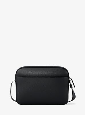 Cooper Pebbled Leather Flight Bag in BLACK | Michael Kors