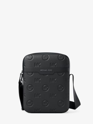 Cooper Logo Debossed Flight Bag in BLACK | Michael Kors