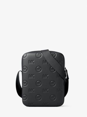 Cooper Logo Debossed Flight Bag in BLACK | Michael Kors