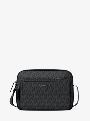 Cooper Signature Logo Flight Bag in BLACK | Michael Kors