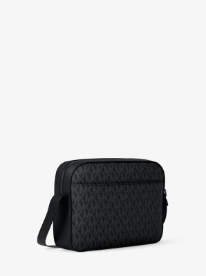 Cooper Signature Logo Flight Bag in BLACK | Michael Kors
