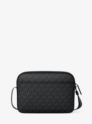 Cooper Signature Logo Flight Bag in BLACK | Michael Kors