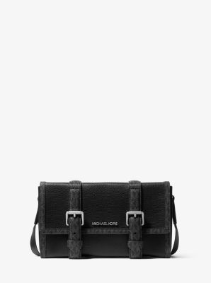 Cooper Pebbled Leather and Signature Logo Trunk Crossbody Bag