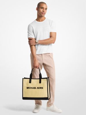 Cooper Medium Hand-Crocheted Tote Bag in NATURAL | Michael Kors