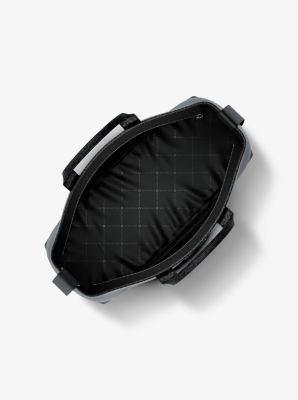 Sac fourre-tout Cooper de taille moyenne en cuir grain&eacute; &agrave; logo Signature in NOIR | Michael Kors