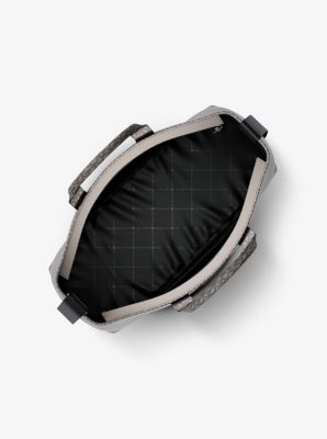 Cooper Medium Pebbled Leather and Signature Logo Tote Bag