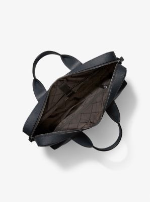 Pacey Medium Signature Logo Pocket Briefcase in ADMRL/PLBLUE | Michael Kors