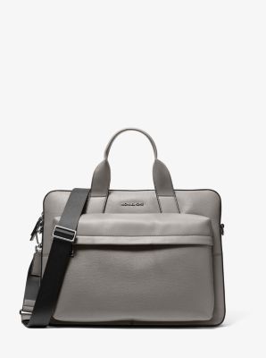 Pacey Medium Pebbled Leather Pocket Briefcase