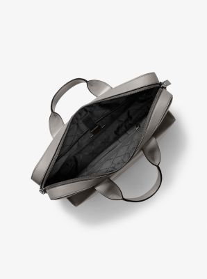 Pacey Medium Pebbled Leather Pocket Briefcase