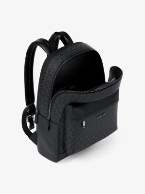 Pacey Medium Signature Logo Backpack in BLACK | Michael Kors