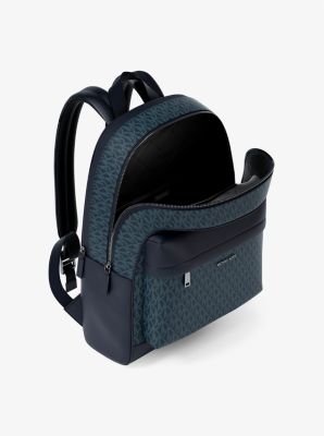 Pacey Medium Signature Logo Backpack in ADMRL/PLBLUE | Michael Kors