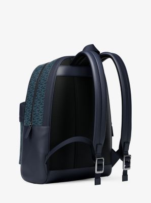 Pacey Medium Signature Logo Backpack in ADMRL/PLBLUE | Michael Kors