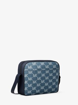 Bolso de viaje Cooper en denim con logotipo en jacquard in [3356] | Michael Kors