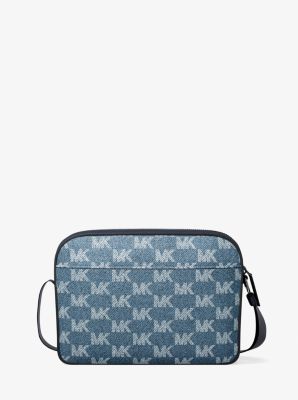 Bolso de viaje Cooper en denim con logotipo en jacquard in [3356] | Michael Kors