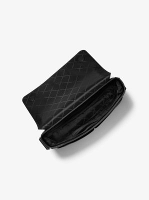 Sac messager Pacey de taille moyenne &agrave; logo Signature in NOIR | Michael Kors