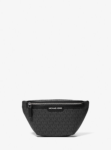 Michael Kors Cooper Mini Logo Belt Bag In Black