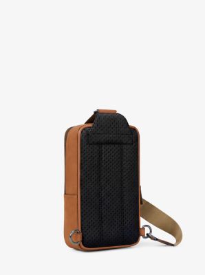 Sac &agrave; une bretelle Cooper de taille moyenne en su&egrave;de