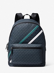 Cooper Logo Stripe Backpack - NVY/FADE MNT - 37U0LCOB2B